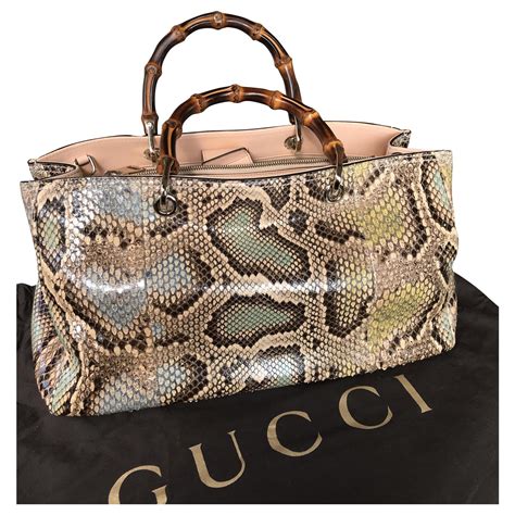 gucci python bag vintage|gucci handbag with sling.